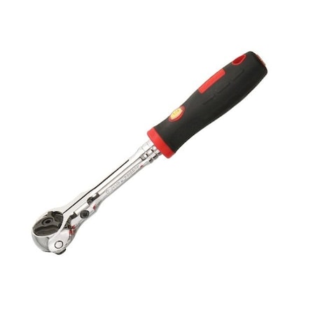 Genius Tools 1/4inDr. 72-tooth reversible rotor ratchet w/ comfort grip handle 281802S