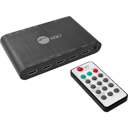 Siig 4X1 HDMI MULTI-VIEWER SWITCH, HDMI 4 TO 1 SWITCH, ALLOWS UP TO 4 1080P SOURCE DE CE-H25R11-S1