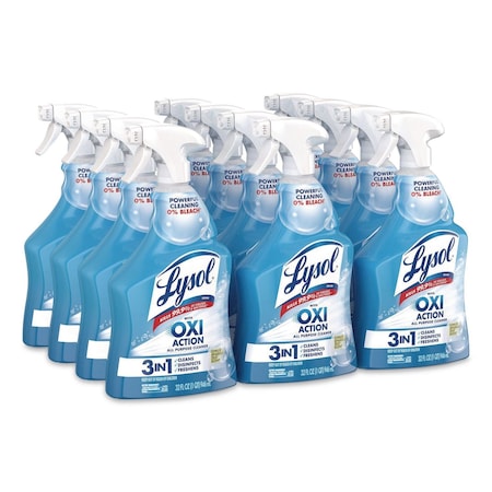 Lysol Cleaners & Detergents, Trigger Spray Bottle, 32 oz, Citrus Sparkle Zest, 9 PK 19200-89289