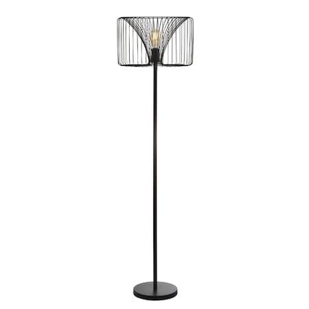 Jonathan Y Gridley 61" Metal LED Floor Lamp, Black JYL6105A