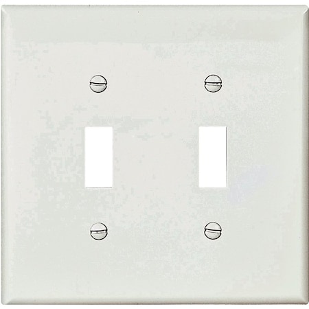 Eaton Wiring Devices Number of Gangs: Two-gang Polycarbonate, White PJ2W