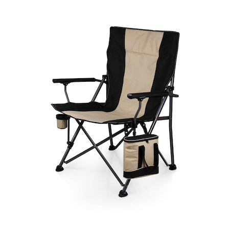 Picnic Time Family Of Brands Big Bear XXL Camping Chair with Cooler, Black 808-00-175-000-0