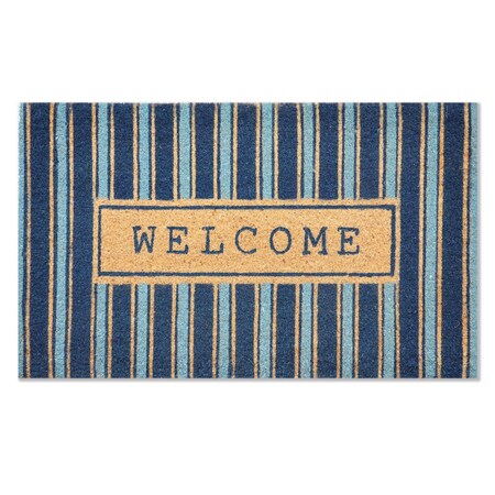 First Concept 18 in. W X 30 in. L Multi-Color Coir Door Mat FC-73204