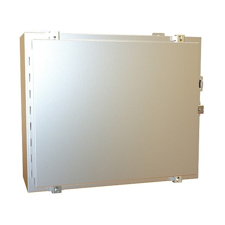 Hammond Clamps Electrical Enclosure, 20 in H, 8 in D, 24 in W, 12, 13, 3R, 4, 4X, Stainless Steel 1418N4SSER8