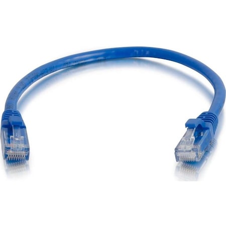 C2G 0.5FT/0.15M CAT6A SNAGLESS UTP CABLE-BLU 974