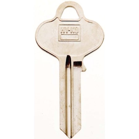 Hy-Ko Key Blank, Brass, Nickel, For: Russwin and Corbin Cabinet, House Locks and Padlocks 11010RU4