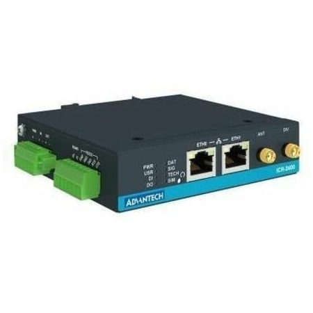 B+B Smartworx Advantech ICR-2432 2 SIM Cellular, Ethernet Modem/Wireless Router ICR-2432