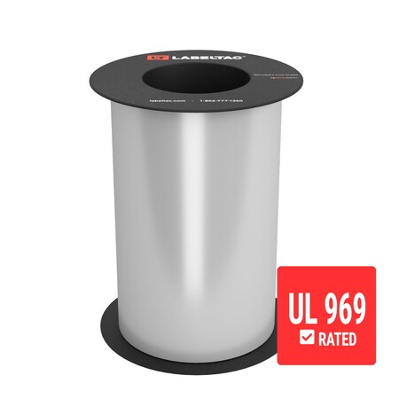 Labeltac UL 969-Approved LabelTac Supply 8in x 75ft LT9 Only, Silver LT814UL-C