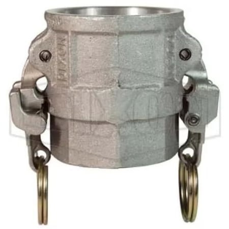 Dixon EZ Boss-Lock Type D Cam and Groove Coupler, 4 in Nominal, Female Coupler x FNPT End Style, Aluminum AD400EZ