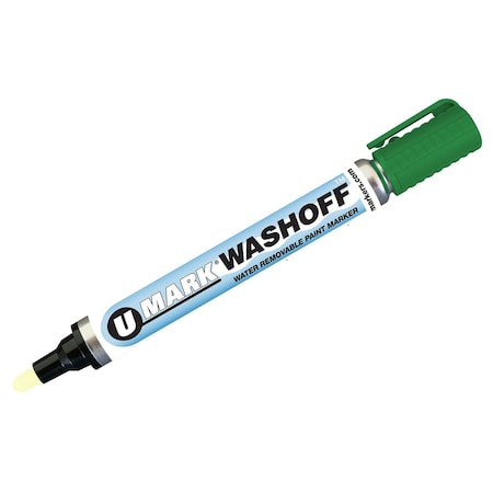 U-Mark Water Removable Marker Gre, 12 PK 10453