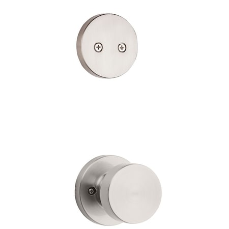 Kwikset Dummy Interior Pismo Knob Trim with Round Rose Satin Nickel Finish 973PSKRDT-15