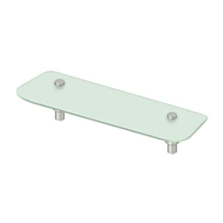 Deltana Shampoo Shelf With Glass Sobe Series Satin Nickel 15-3/4" BBS1575-15