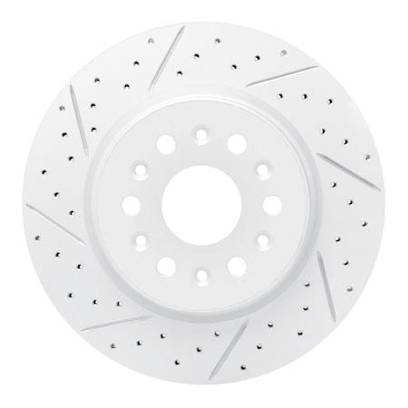 Dynamic Friction Co DFC Geoperformance Rotor - Drilled and Slotted 830-48000L