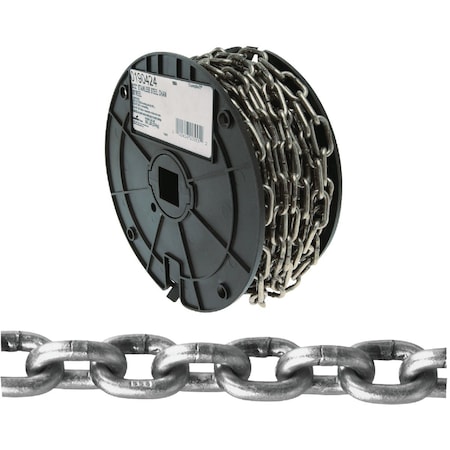 Campbell 5/32'' 50 ' Bright SS Coil Chain 190424