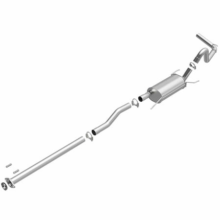 Bre Exhaust Exhaust System, Aluminized Steel; With Muffler; 2-1/2 Inch Pipe Diameter; Single Exhaust 106-0171