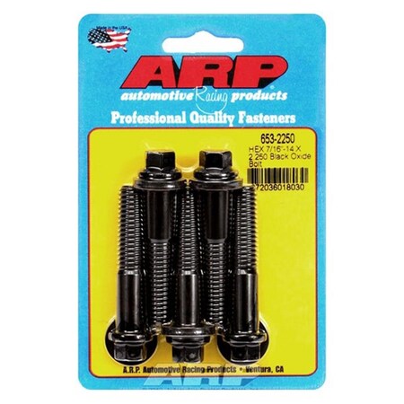 Arp 653-2250 0.43-14 x 2.25 in. 6 Point Bolt Kit - Set of 5, 5PK ARP653-2250