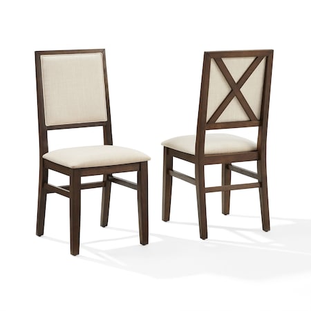 Crosley Joanna 2-Piece Upholstered Back Dining Chair Set CF501317-DO