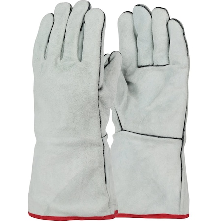 Ironcat Economy Grade Split Cowhide Leather Welder's Glove with Cotton Lining, Left Hand Only 930LHO