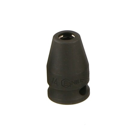 Genius Tools 1/4in Dr. 1/4in Hex shank, Heavy duty impact bit holder 262808