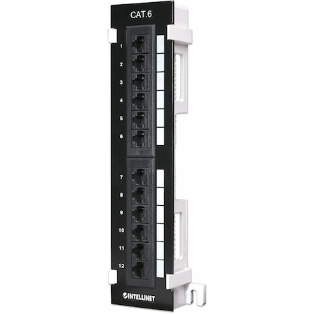 Intellinet Network Solutions PATCH PANEL - NETWORKING / PORTS QTY: 12 - SUPPORTS 22 TO 26 AWG STRANDED AND SO 560269
