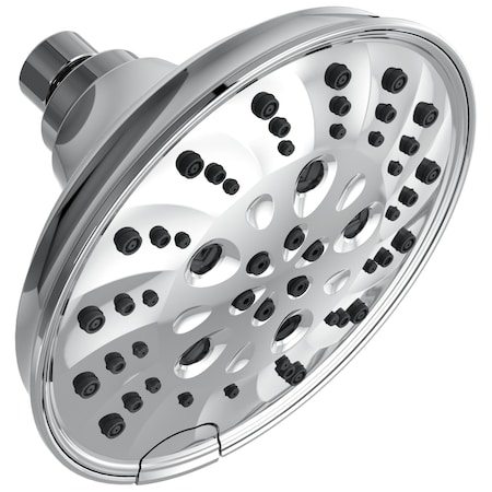 Delta Universal Showering Components H2Okinetic 5-Setting Traditional Raincan Shower Head 52669-PR