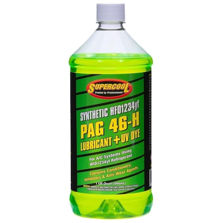Tsi Supercool 1234YF Pag 46 Viscosity Lubricant with UV Dye, 1 qt. 42432D