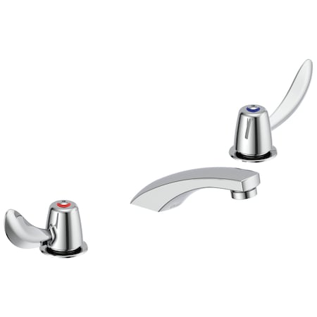 Delta Commercial 23C1 Two Handle Widespread Bathroom Faucet - Less Pop-Up In Chrome 23C332