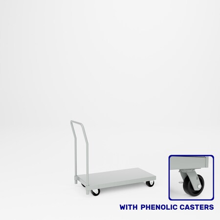 Pucel Dolly Platform Truck, 18 in W x 36 in L, 36 in H Gray 18-PTD-36P