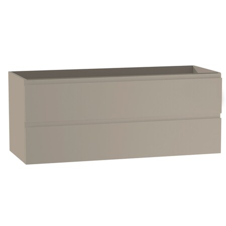 Homeroots 48" Light Brown Wood Freestanding Bathroom Vanity With White Sink And Two Drawers 627512