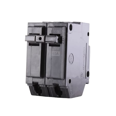 Ge Industrial Solutions Circuit Breaker, THQL Series, 40A, 2 Pole, 120/240V AC, 10kA at 120/240V AC THQL2140
