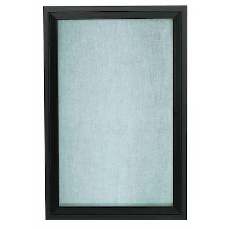 Aarco Outdoor Enclosed Bulletin Board w/ Al Frame, Standard Vinyl, Frame is Bronze Anodized Al, 24''Hx18''W ODCC2418RBA