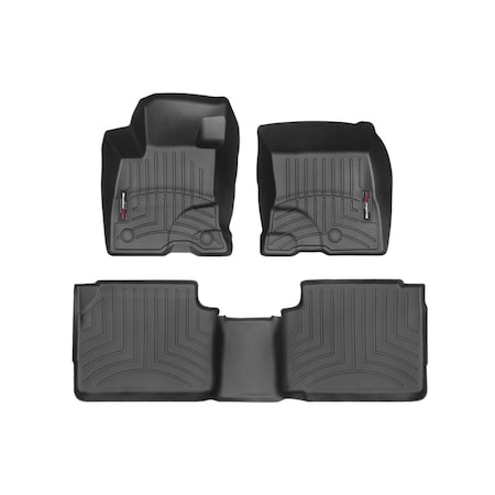 Weathertech Black, Front and Rear Floorliners 441607-1-2