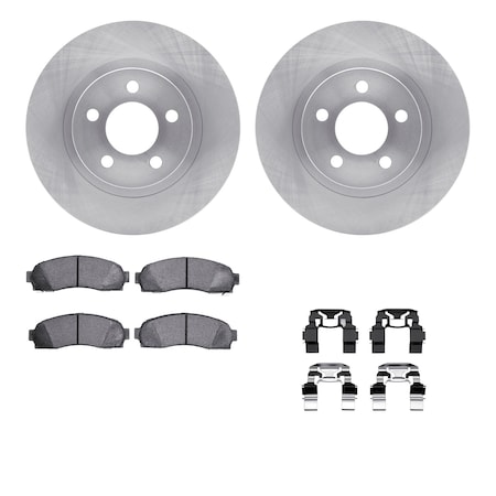 Dynamic Friction Co DFC Brake Rotor- Heavy Duty Brake Pad includes Hardware 6412-54170