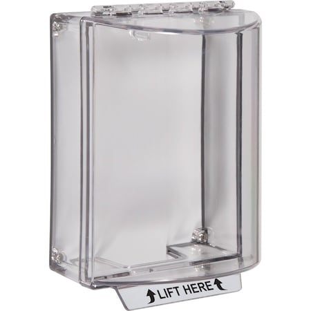 Safety Technology International Enclose Protective Cover, Polycarbonate, Surface Mount, 5 1/2 in W x 8 1/8 in H x 4 in D, Clear STI-13200NC