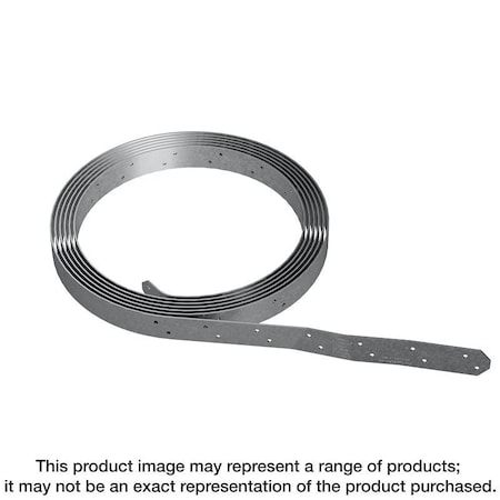 Simpson Strong-Tie CS Coiled Strap, 25 ft L, 1-1/4 in W, Steel, Galvanized, Fastening Method: Nail CS22-R