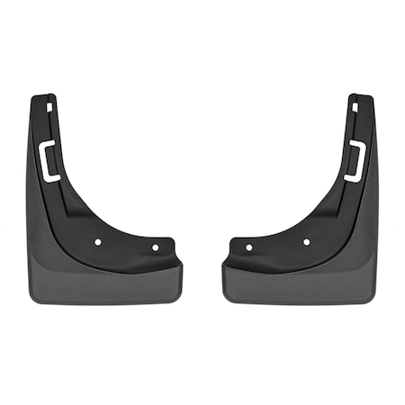 Weathertech Black, No Drill MudFlaps 110181