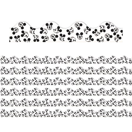 Eureka Mickey Mouse Throwback Tossed Mickeys Deco Trim, 6PK EU-845664-6