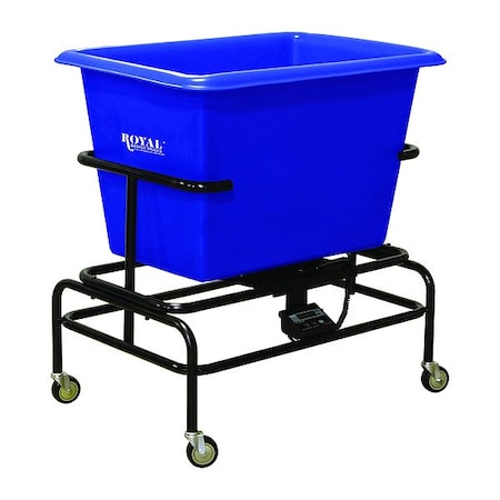 Royal Basket Trucks Scale Cart, Blue, Polyurethane G08-BLX-STA-5UNN