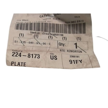 Caterpillar PLATE, CATERPILLAR OEM 2248173 2248173