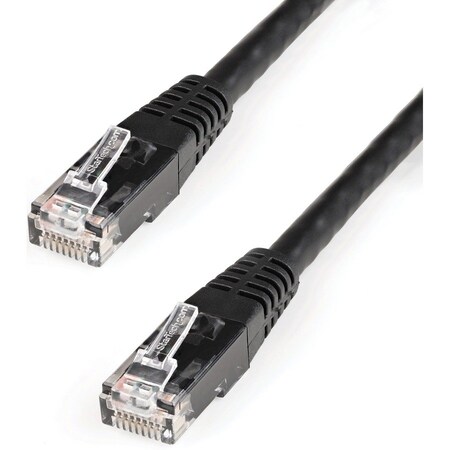 Startech.Com 50ft CAT6 Ethernet Cable Black Cat 6 PoE C6PATCH50BK