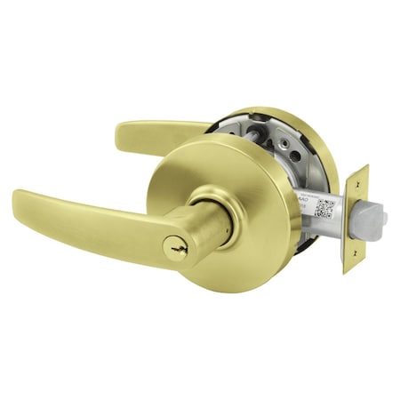 Sargent Grade 1 Entrance/Office Cylindrical Lock, B Lever, L Rose, Conventional Cylinder, Satin Brass Finis 10XG05 LB 04