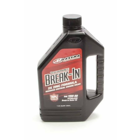 Maxima Racing Oils 1 qt Break-In Motor Oil ZDDP 15W50 Conventional MAX39-11901S