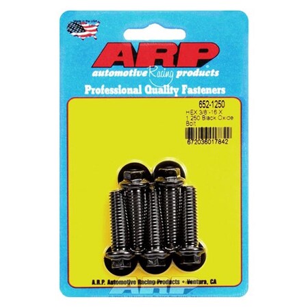 Whole-In-One 652-1250 0.37-16 x 1.25 in. 6 Point Bolt Kit - Set of 5 WH3624620