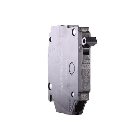 Ge Industrial Solutions Circuit Breaker, THQP Series, 20A, 1 Pole, 120/240V AC, 10kA at 120/240V AC THQP120