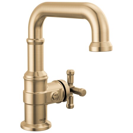 Delta Broderick Single Handle Bathroom Faucet In Lumicoat Champagne Bronze 587SH-CZ-PR-DST