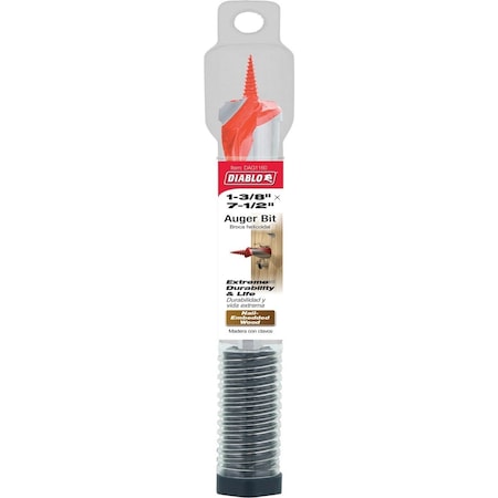 Diablo 1-3/8'' x 7-1/2'' Auger Bit DAG1160