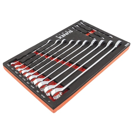 Sunex 13 Pc. V-Groove Sae Wrench Set In Eva Foam 1/4 In.-1 In. 9909