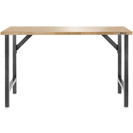 Gladiator Wide Hardwood Modular Workbench, 66-1/2 in OAW, 38-3/4 in OAH, 20 in OAD GAWB66HWGG