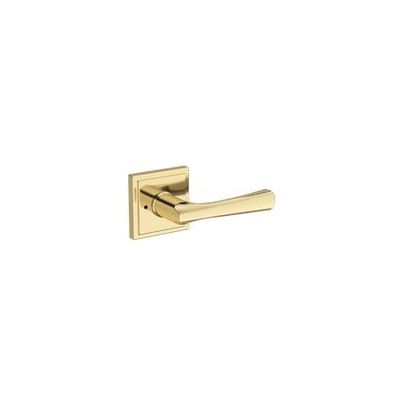 Baldwin Residential Door Levers Privacy Right Hand Non-Lacquered Brass PVWYNSSR031