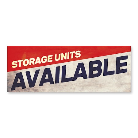 Signmission Storage Units Available, 24 Inch, Decal D-24-30423